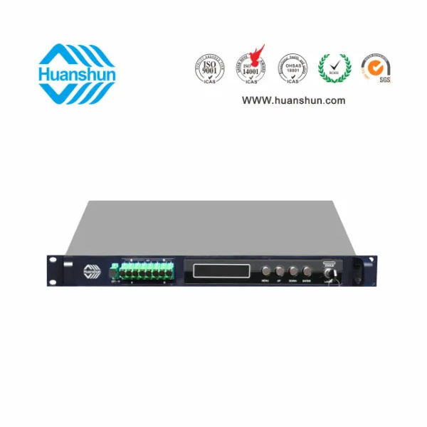 大功率光纤放大器（8路输出 1U机箱)